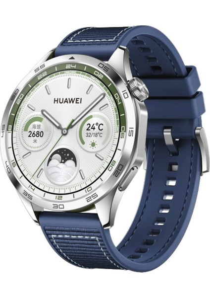 Huawei Watch Gt5/gt4/gt3/gt2 46MM Uyumlu 22MM Kumaşlı Silikon Kordon