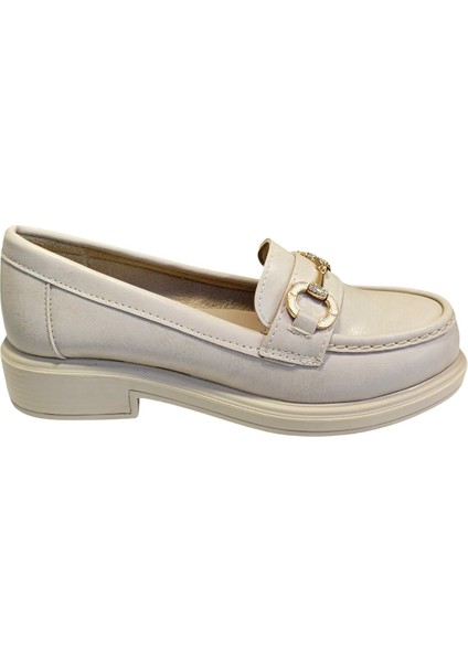 23-300 Kadın Tokalı Casual Ayakkabı Bej modelleri