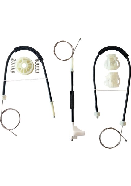 Seat Cordoba Ibiza 1996-1999 Uyumlu Ön Sağ Kapı Cam Kriko Teli ve Tamir Seti Takımı Kiti fiyatları