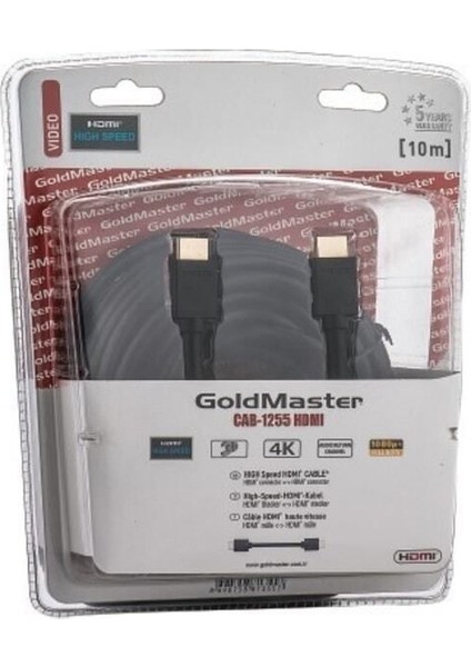 CAB-1255 HDMI Kablo 10 Metre Yüksek Hızlı HDMI Kablo