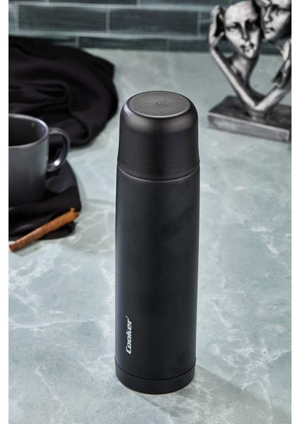 10 Adet Paslanmaz Çelik Black 750 ml Kitchen Piknik Kamp Okul Servis ve Ikram Su Meşrubat Çay Termos