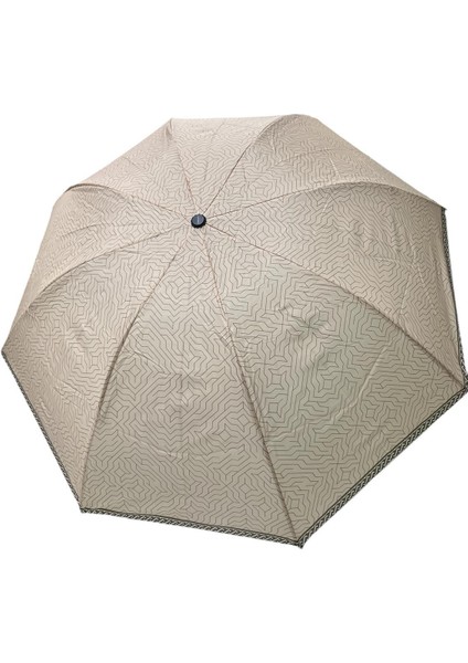 Krem Çizgi Desenli Yarasa Model Manuel Şemsiye 709822 fiyatları