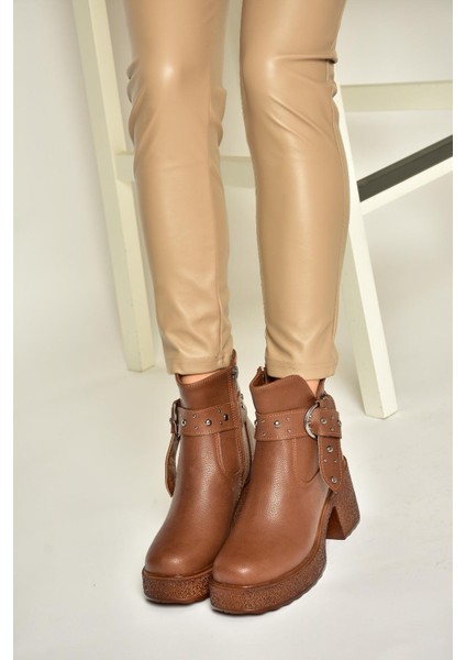 T996227809 Taba Kalın Topuklu Kadın Ayakkabı fırsatları