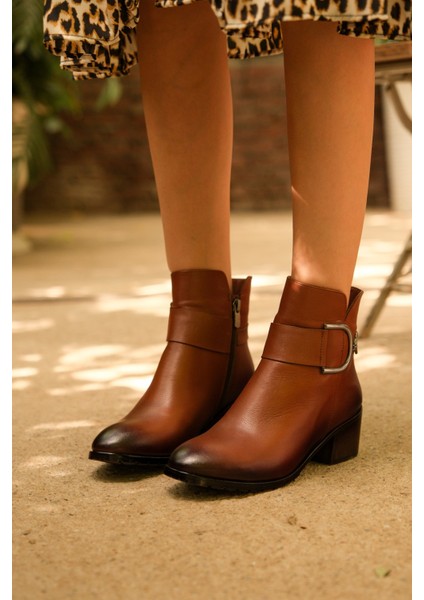 Silva Inna Kadın Deri Topuklu Bot