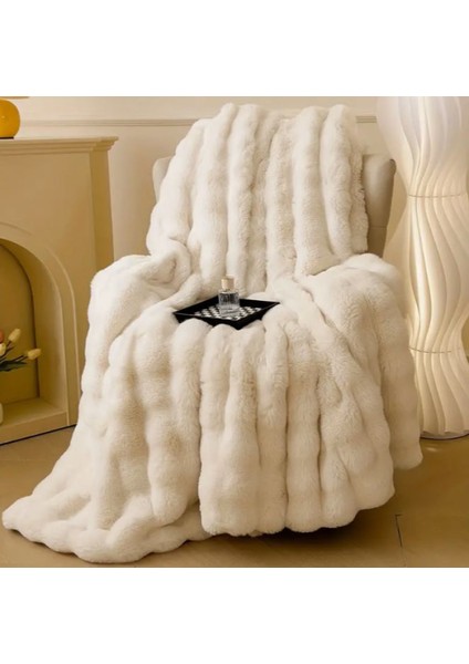 Peluş Koltuk Şalı Pofuduk Koltuk Örtüsü Bubble Koltuk Örtüsü 200 x 150 cm Pelus Koltuk Ortusu modelleri