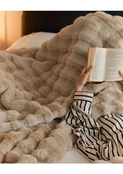 Peluş Koltuk Şalı Pofuduk Koltuk Örtüsü Bubble Koltuk Örtüsü 200 x 150 cm Pelus Koltuk Ortusu fırsatları