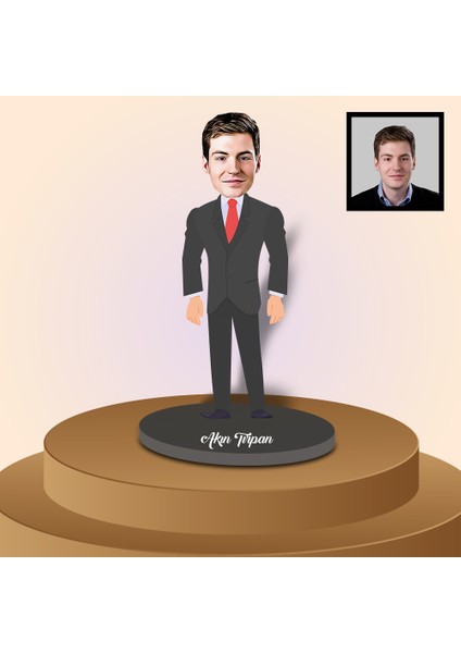 Kişiye Özel Patron Karikatür Biblo 91236