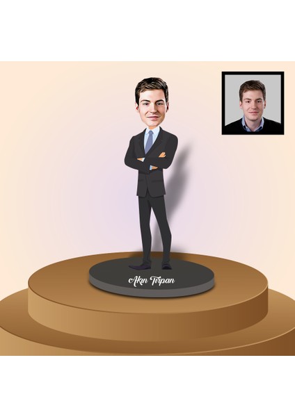 Kişiye Özel Patron Karikatür Biblo 91237