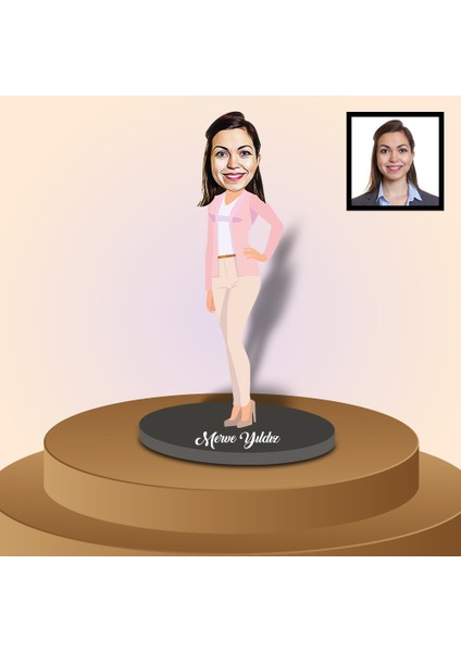 Kişiye Özel Karikatür Pembelim Biblo 91259