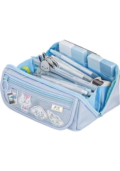 Kurome Kalem Çantası Büyük Kapasiteli Öğrenci Kırtasiye Kutusu Yüksek Değerli Kırtasiye Çantası Çok Fonksiyonlu Kalem Kutusu (Yurt Dışından)