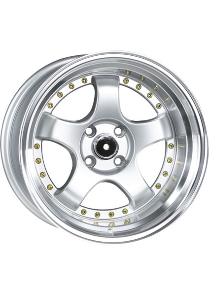 16 Inç 4X100 Ssr 9-10 Ofset Gold Boncuk Gümüş Jant Modeli (4 Adet)