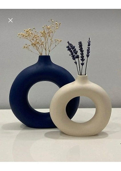 Halka Vazo 2li Bohem Vazo Tasarım