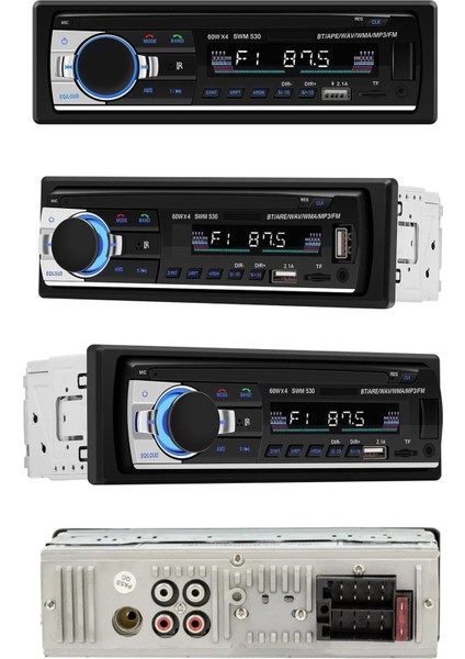 M520 Oto Teyp 4X60W Bluetooth 2xusb Sd Aux Kumanda