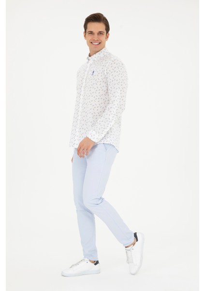 Erkek Açık Mavi Pantolon (Kanvas-Chino) 50286013-VR003