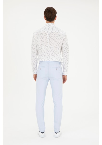 Erkek Açık Mavi Pantolon (Kanvas-Chino) 50286013-VR003