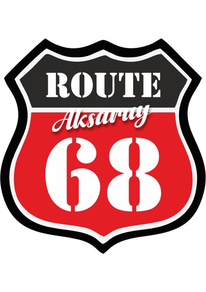 68 Aksaray Sticker 10X10 Cmrenkli Sticker