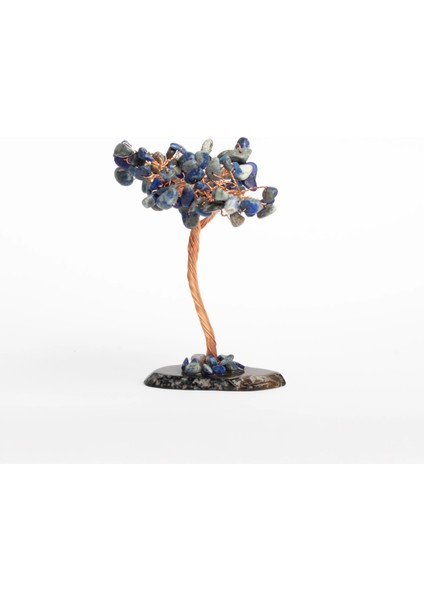 Lapis Lazuli Taşı Doğal Taş Ağaç Akik Taşı Tabanlı