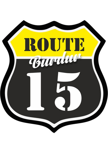 15 Burdur Sticker 10X10 Cmrenkli Sticker