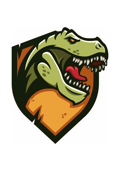 Trex Sticker 2 10X10 Cmrenkli Sticker