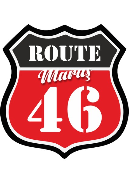46 Maraş Sticker 10X10 Cmrenkli Sticker