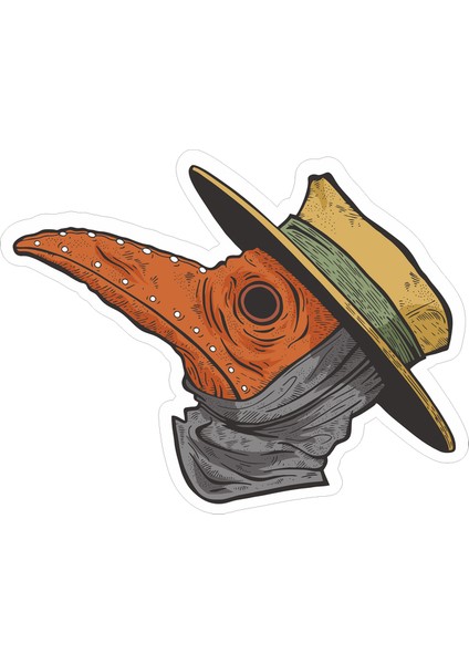 Veba Doktoru 2 Sticker 10X10 Cmrenkli Sticker