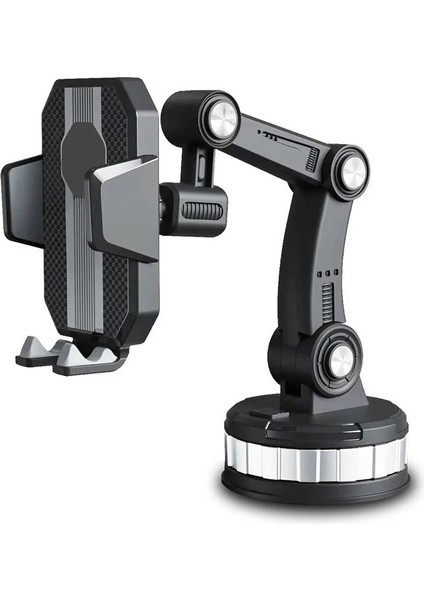 Kamyon Tır Otobüs Araç Içi Telefon Tutucu Torpido ve Cam Yapışkanlı Vantuzlu Ayarlanabilir 360 Dönen