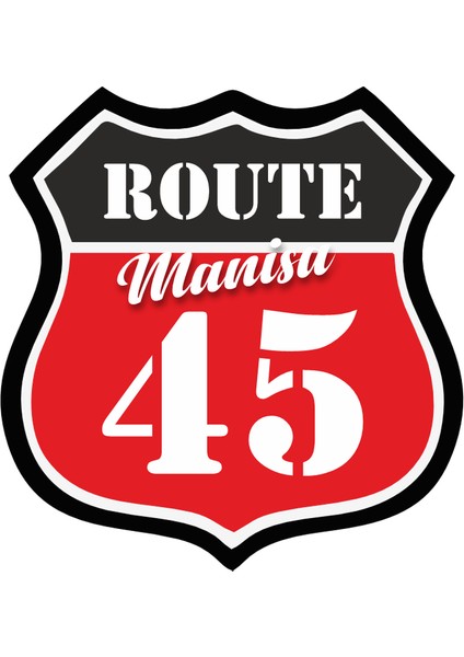 45 Manisa Sticker 10X10 Cmrenkli Sticker