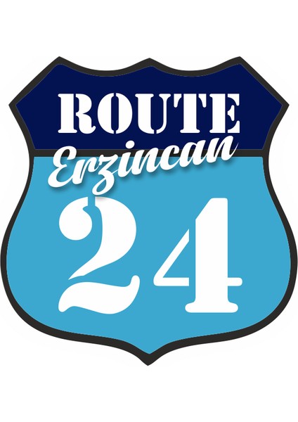 24 Erzincan Sticker 10X10 Cmrenkli Sticker