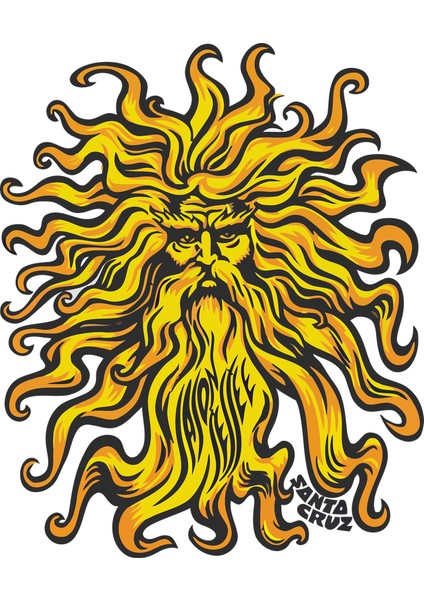 Zeus Sticker 10X10 Cmrenkli Sticker