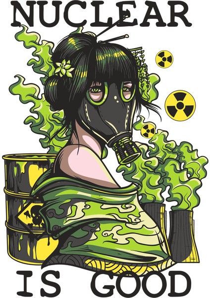 Zehir ve Gaz Maskesi Sticker 10X10 Cmrenkli Sticker