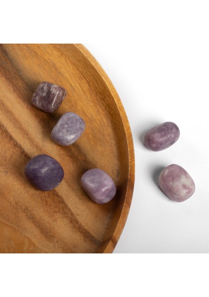 Lepidolit Taşı Doğal Taş Kütle