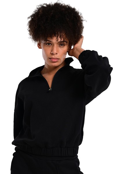 Burgos Kadın Siyah Günlük Stil Sweatshirt 24KK012-SYH indirimleri