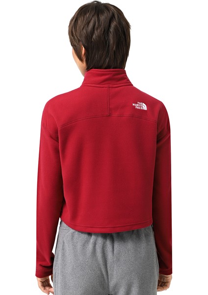 Glacier Cropped Kadın Kırmızı Outdoor Polar Nf0a855n1ıx1 fiyatları