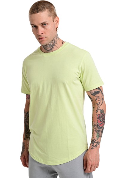 Ognian2 Erkek Yeşil Günlük Stil T-Shirt 24KE004-YSL fırsatları