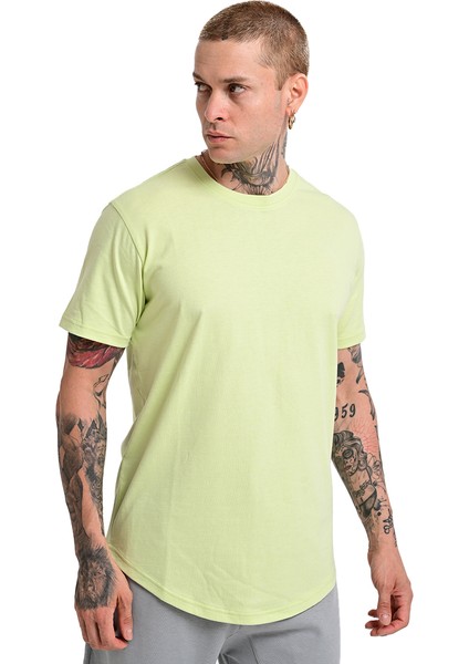 Ognian2 Erkek Yeşil Günlük Stil T-Shirt 24KE004-YSL indirimleri