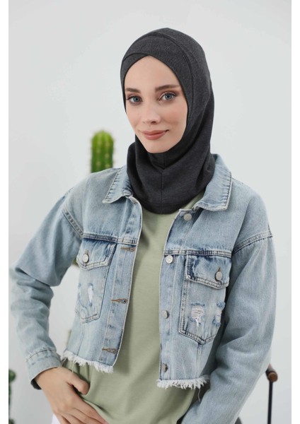 Önü Çapraz Detaylı Kışlık Tesettür Bone,TB-4RB