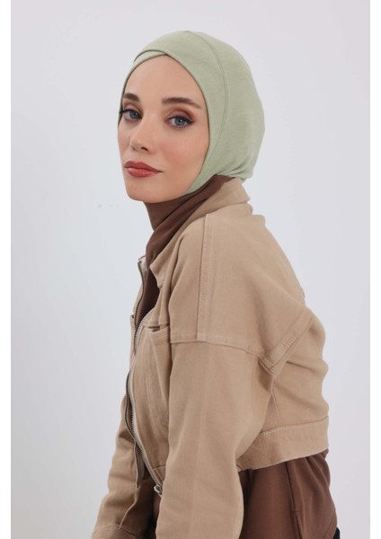 Önü Çapraz Detaylı Kışlık Tesettür Bone,TB-4RB