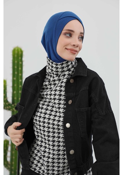 Önü Çapraz Detaylı Kışlık Tesettür Bone,TB-4RB