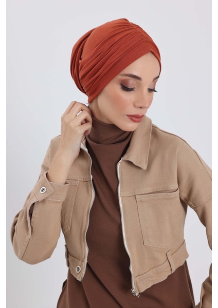Fularlı Kışlık Bone Türban,B-81RB