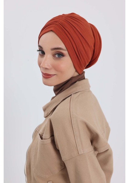 Fularlı Kışlık Bone Türban,B-81RB