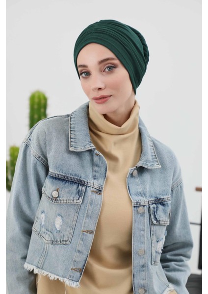 Fularlı Kışlık Bone Türban,B-81RB