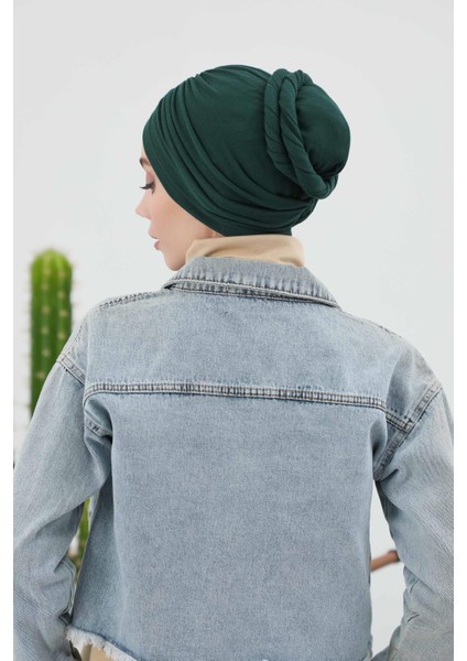 Fularlı Kışlık Bone Türban,B-81RB