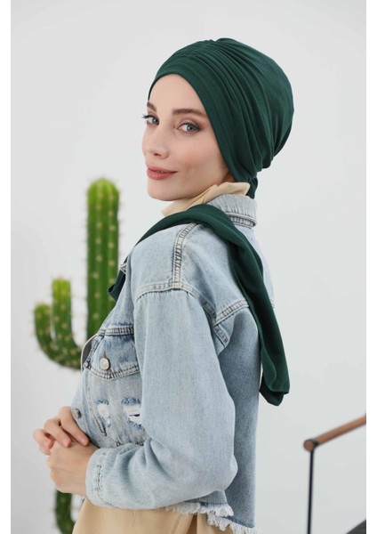 Fularlı Kışlık Bone Türban,B-81RB