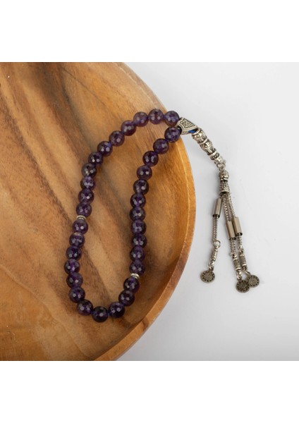 Ametist Taşı Doğal Taş Tesbih, 8mm fiyatları