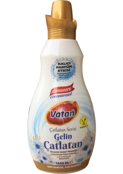 Vatan Gelin Çatlatan Konsantre Çamaşır Yumuşatıcı 1440ML