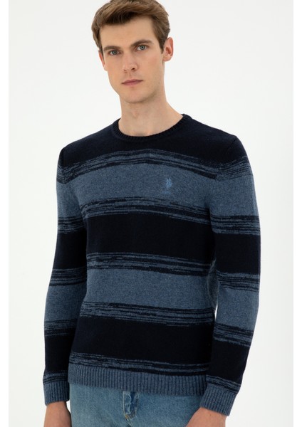 Erkek Koyu Mavi Kazak /Triko 50293115-VR032 modelleri