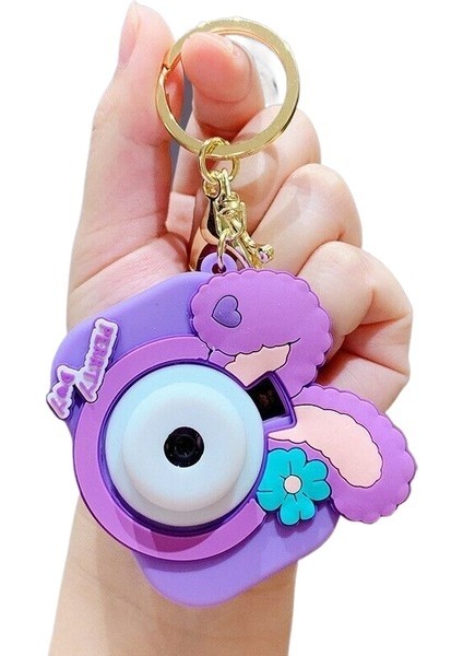 3 Sanrio Projeksiyon Kamera Anahtarlık Yaratıcı Araba Çantası Anahtarlık Kolye (Yurt Dışından)