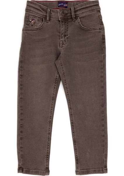 U.S. Polo Assn. Erkek Çocuk Kahverengi Jean Pantolon 50293321-DN0031