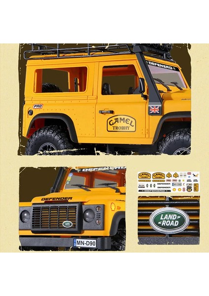 Land Rover Defender Lisanslı MN-D98 1:12 Şarjlı Uzaktan Kumandalı Araba 4WD Rc 2.4ghz Model Car