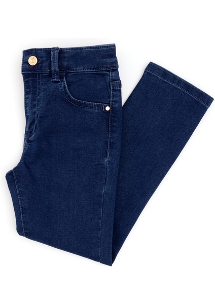 U.S. Polo Assn. Kız Çocuk Koyu Mavi Jean Pantolon 50289342-DN0023